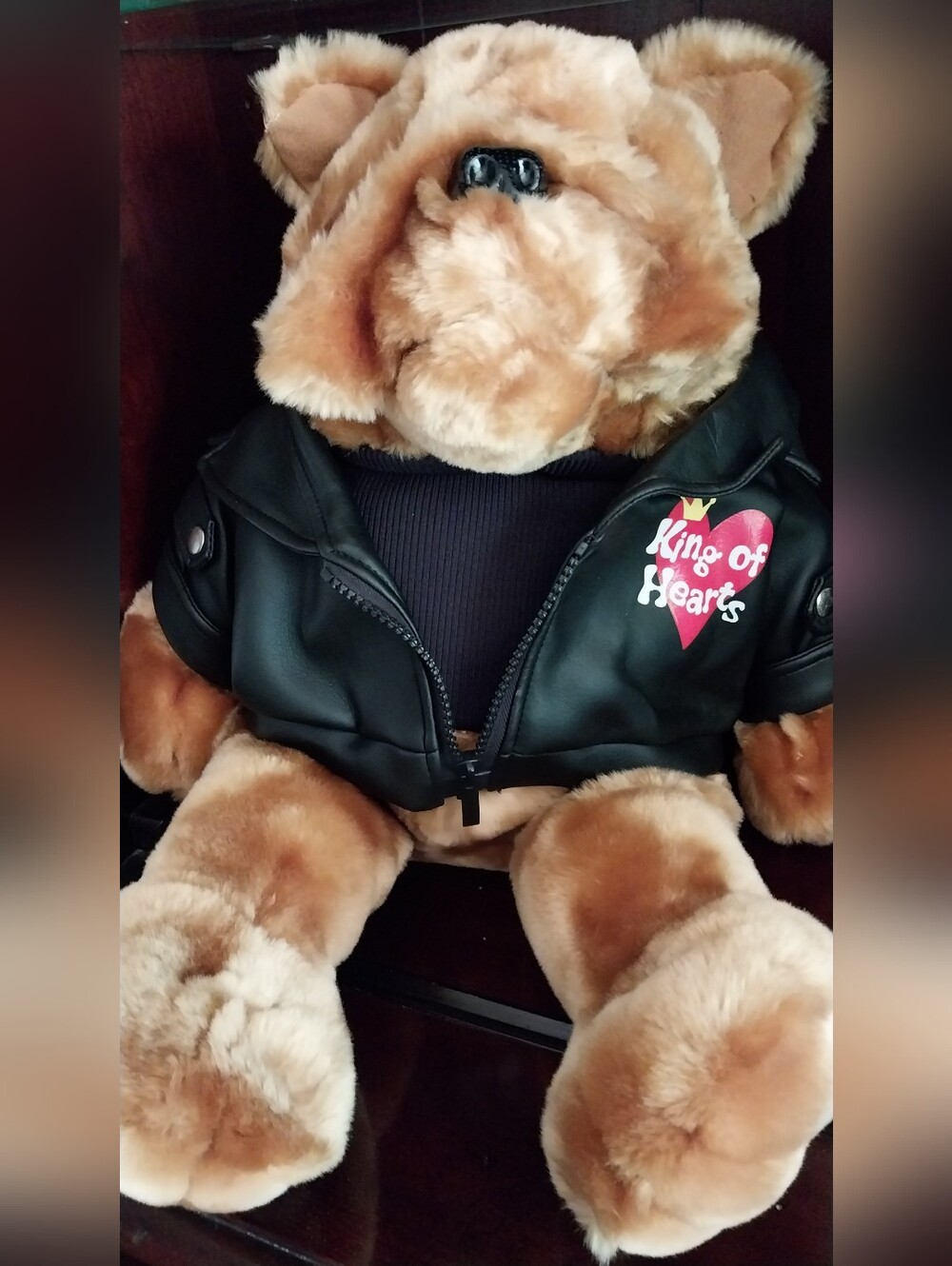 Dan Dee Collector's Choice PlushToy Biker Bulldog "King of Hearts" - Picture 3 of 10